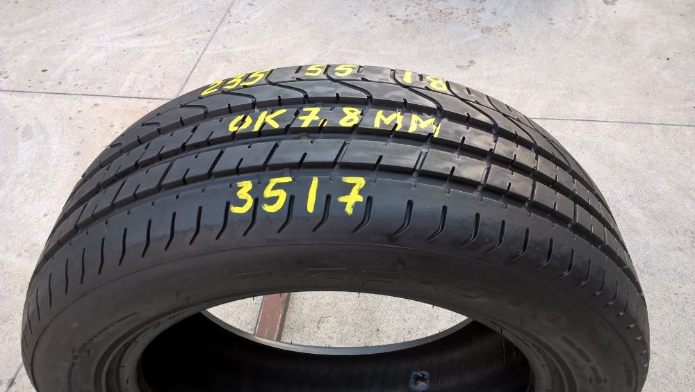 O anvelopa de vara 235 55 18 pirelli p zero profil 7,8 mm