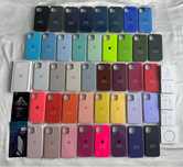 Husa Silicon carcasa logo Apple iPhone 12 13 14 15 16 Plus Pro Max