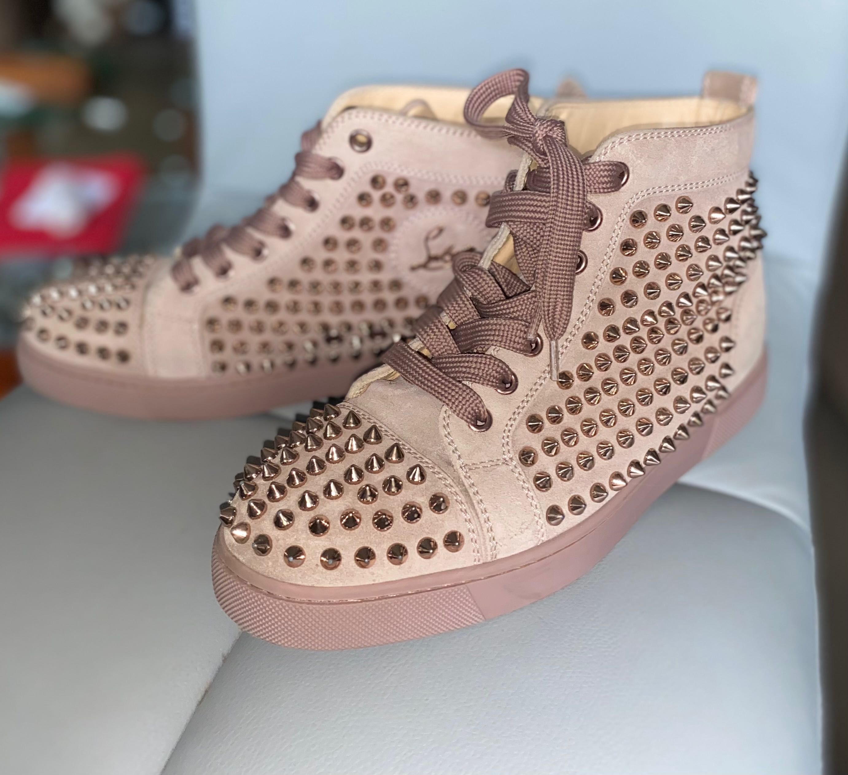 Louboutin sneakers 37 / culoare dusty rose