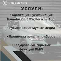 Русификация авто Kia, Hyundai, BMW, Audi, Porsche