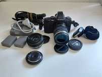 Olympus OM-D E-M5 + 3 обектива. Цената е за комплект.