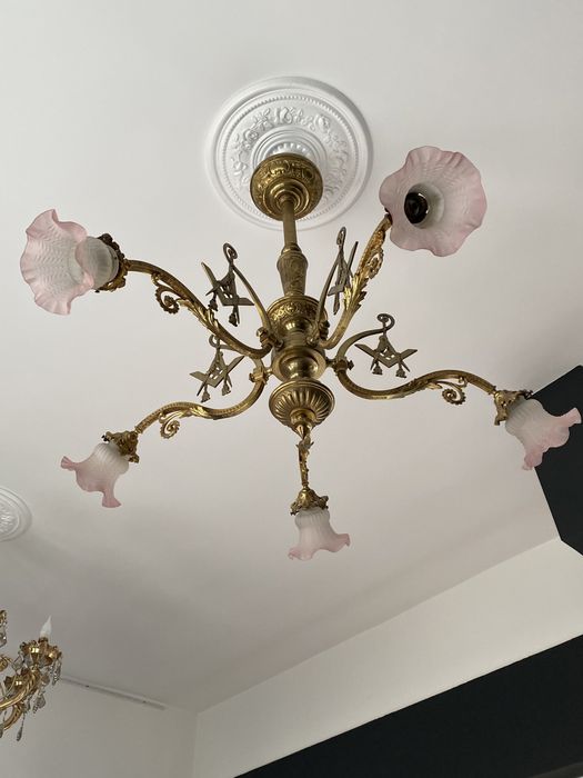 Candelabru bronz masiv
