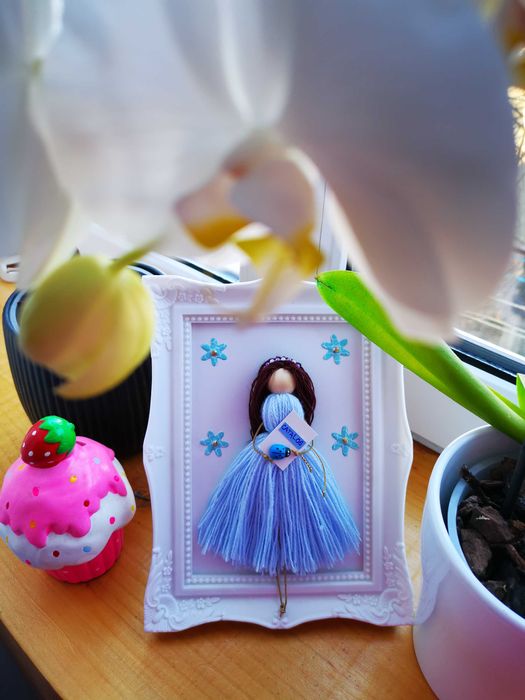 Decorațiune handmade păpușă profesor