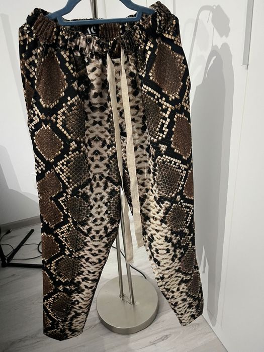 pantaloni alex ciobanu snake print