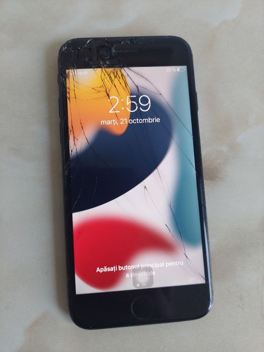[7] Vând Apple iPhone 7 Black 128Gb [cu câteva probleme] //poze reale