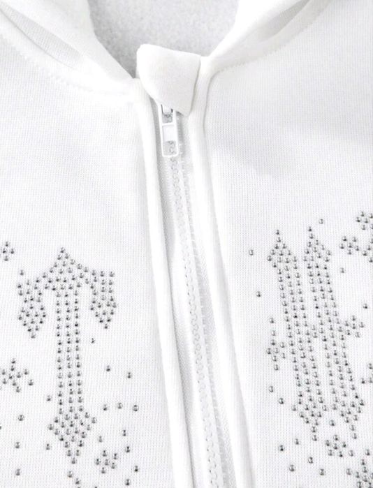 Детски суичър бял/розов 134 см./9г.