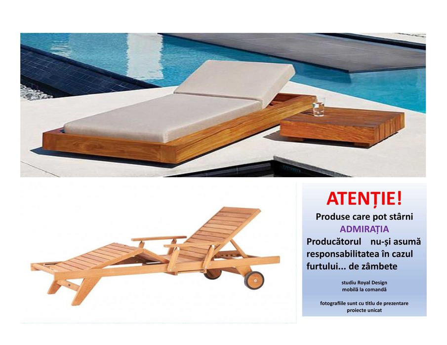 piscina mobilier lemn piatra șezlong baldachin umbrela pergola saltea