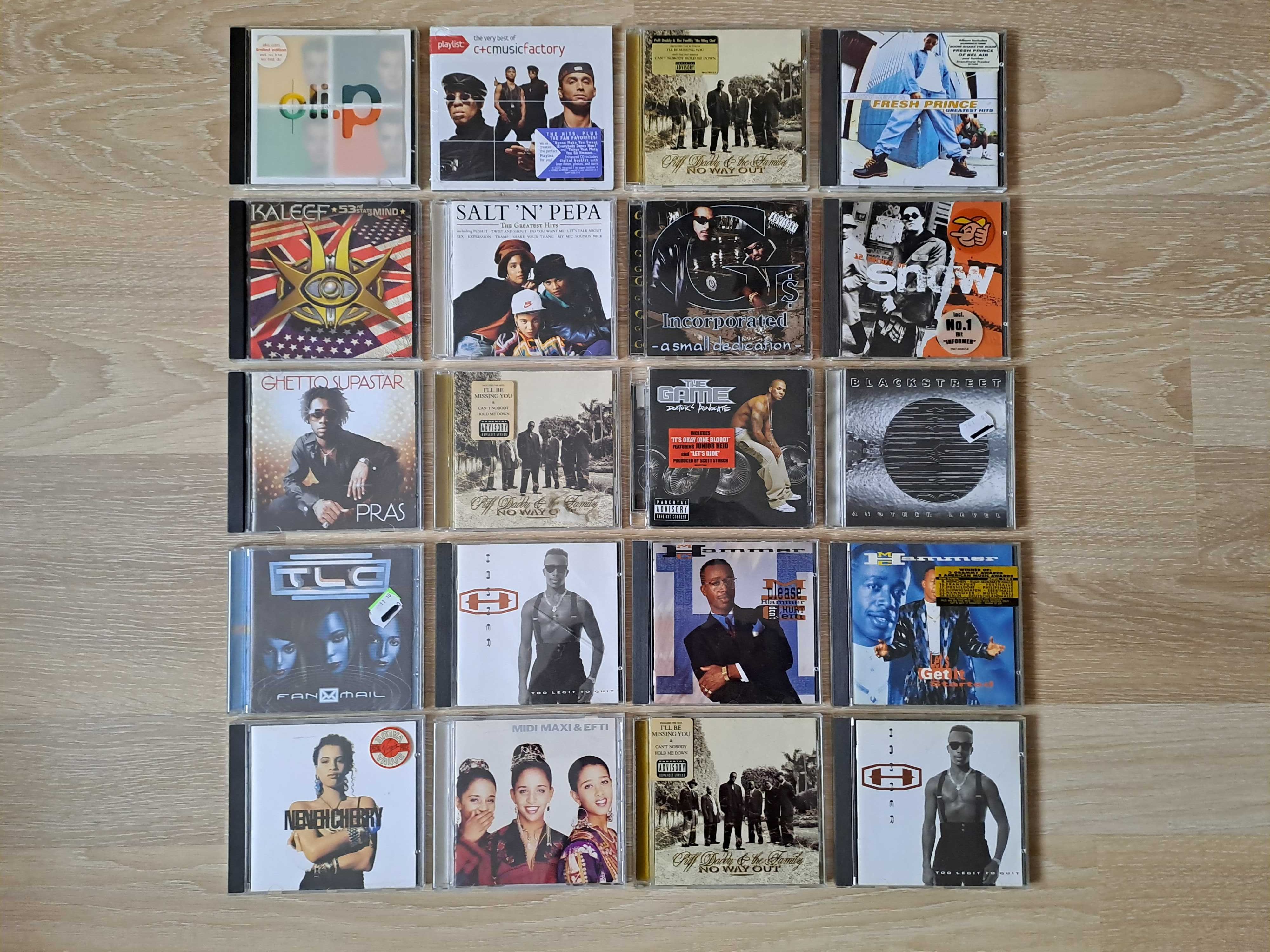 Colectie 20 CD originale albume Euro-rap, Pop-Rap, Hip-Hop