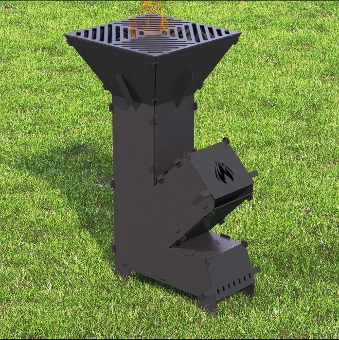 Sobă Rocket Stove 2-în-1!