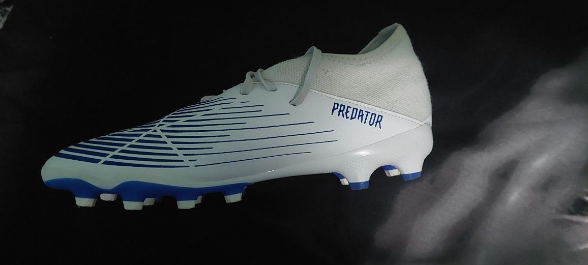 ghete fotbal adidas predator edge 3.0 alb