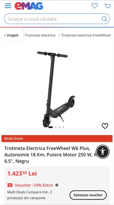 Trotineta electrica Freewheel w6