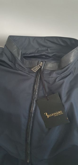 Geaca fas subtire cu piele BILLIONAIRE