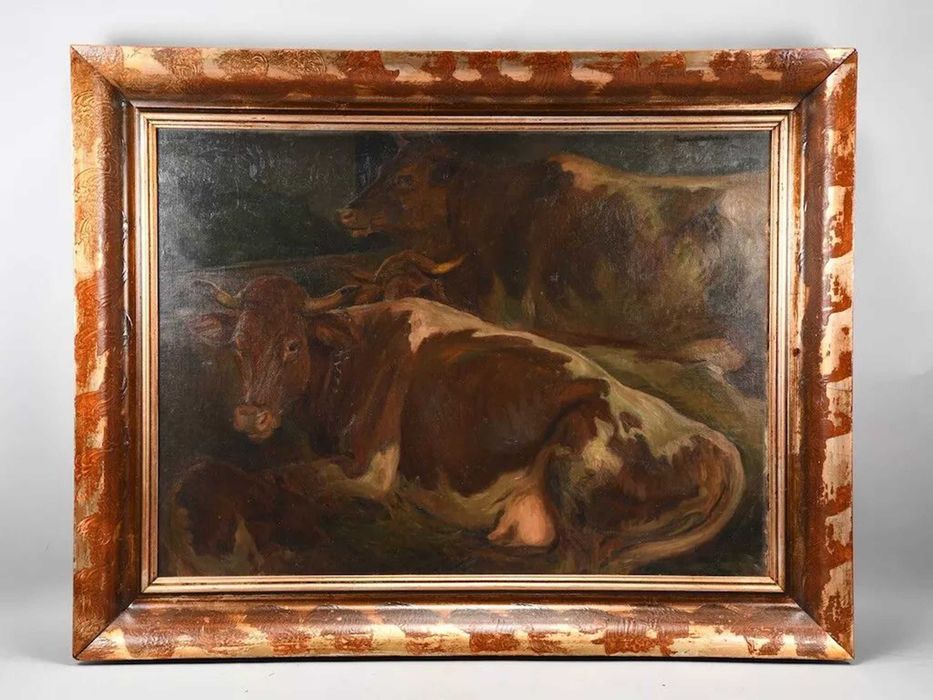 Tablou / pictura, tehnica ulei pe panza, 1922