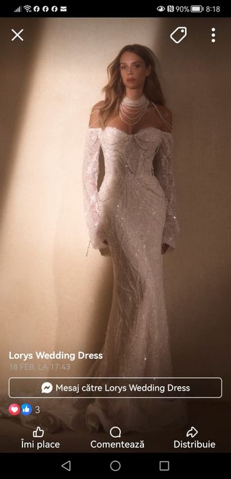 Rochie de mireasa, model Euphoria