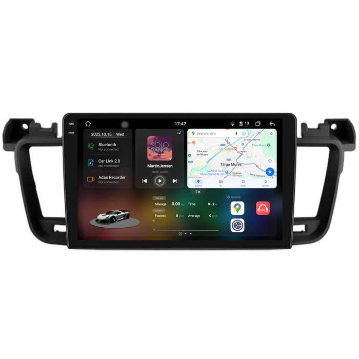 Navigatie Dedicata Android Peugeot 508, 9 Inch, Bluetooth, Carplay