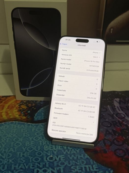 Vand iphone 16 pro max