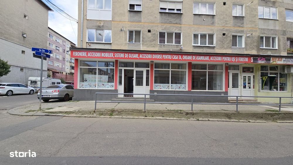 Spațiu comercial cu vitrine mari