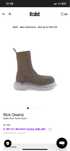 Cizme Rick Owens Bozo Tractor Beetle noi 43 marime