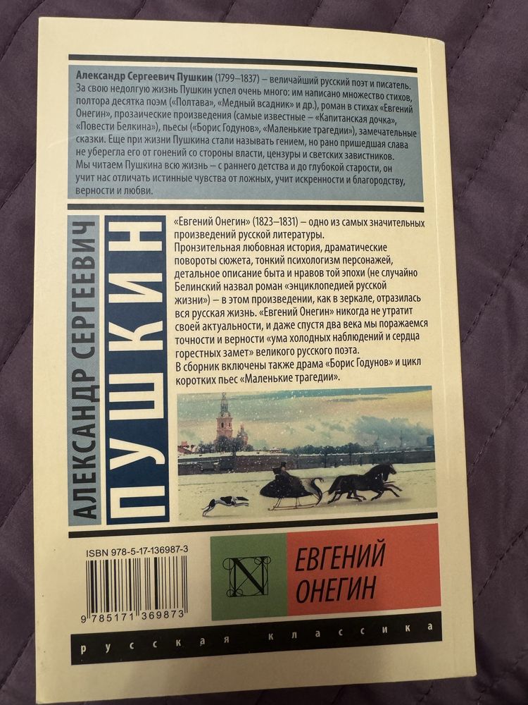 Книга Пушкина ‘Евгений Онегин’