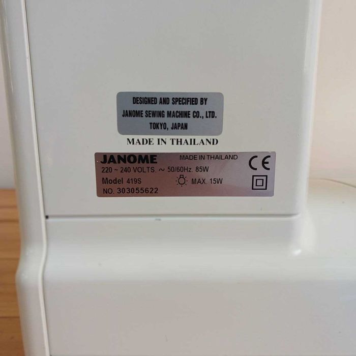 Janome 419S(Япония).Год гарантии/Металл/Комплект.
