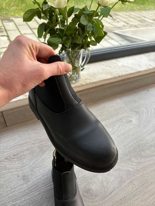 Botine / Ghete Echitație 500 Negre, pt Copii, noi 170 lei, marime 35