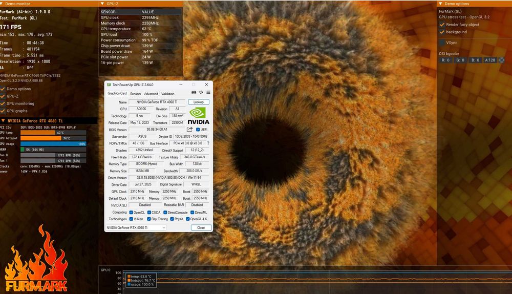 Видео карта ASUS Dual RTX 4060 Ti Advanced Edition 16GB