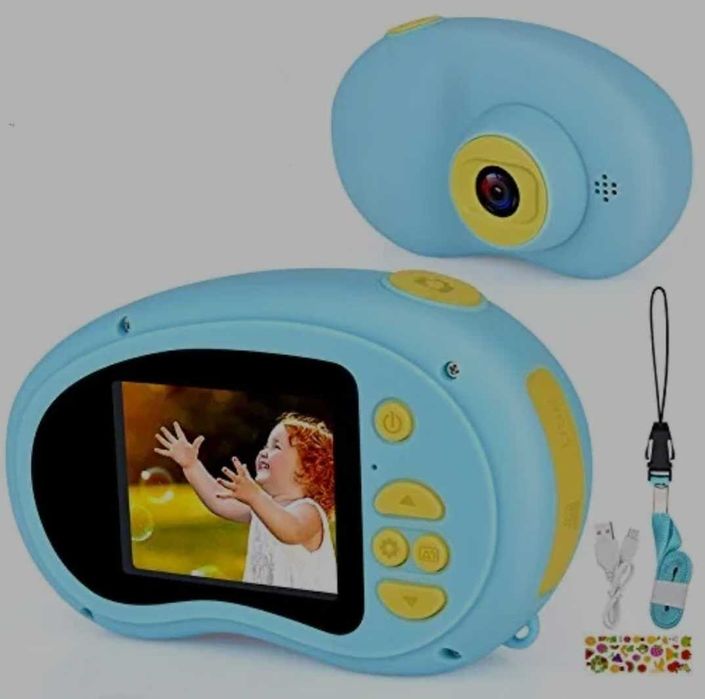 Детски цифрови камери Micoke 1080P видео/каишка/стикери/игри