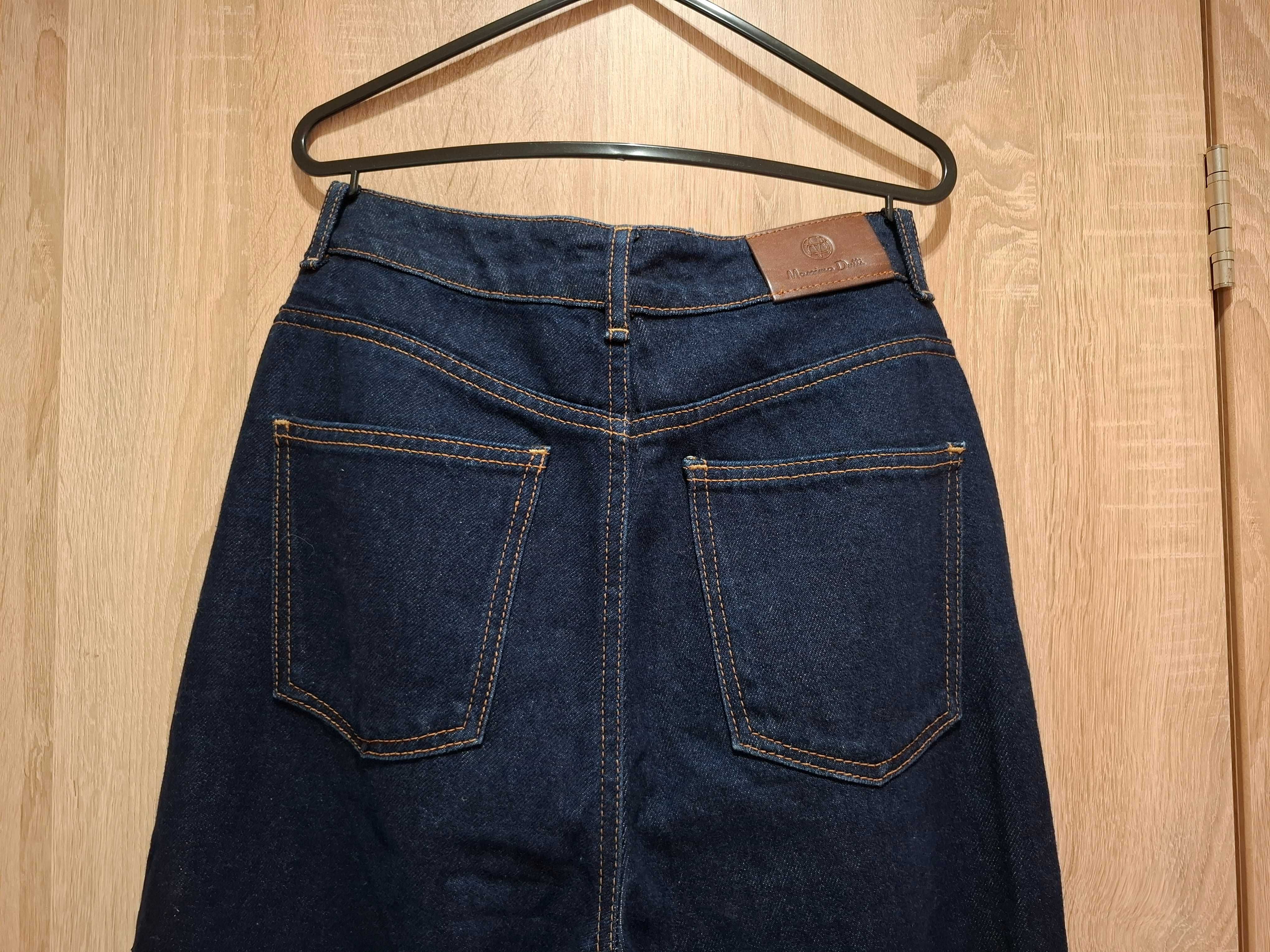 Тъмно сини дамски дънки Massimo Dutti