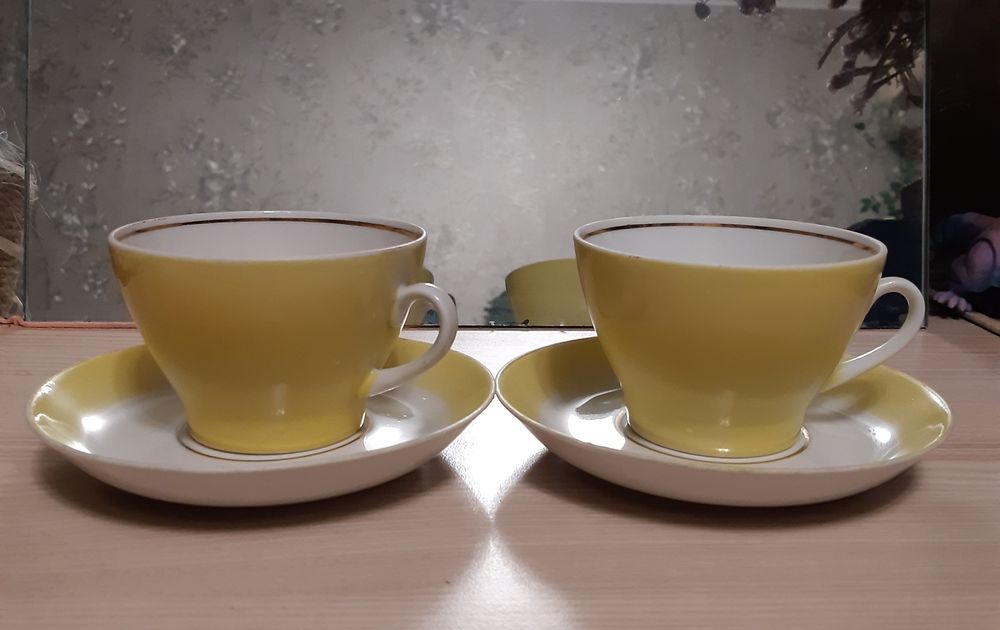 Чайная пара советская новая. Сахарница. Состояние отличное. СССР