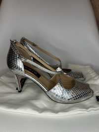 Pantofi Musette Argintii