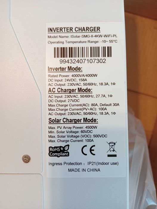 Invertor DAXTROMN Off-GRID 4.2 kW-24V panouri fotovoltaice !