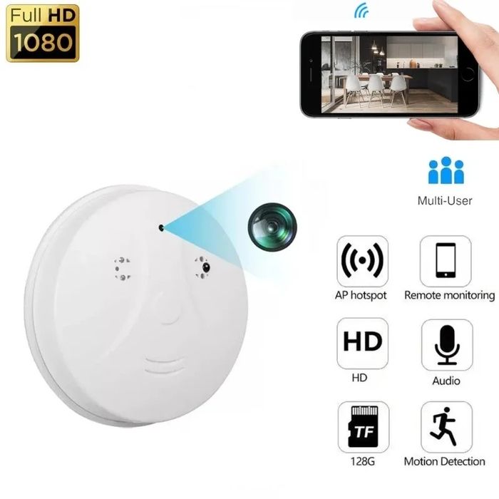 Vand camera spion wifi(spy cam) in detector fum
