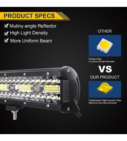 Led bar 9 D Spot si Flood 23 cm 240w TRANSPORT 0