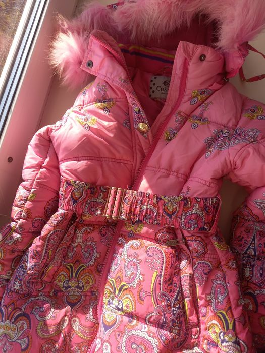 Куртки зимние на девочку 5-7 лет
