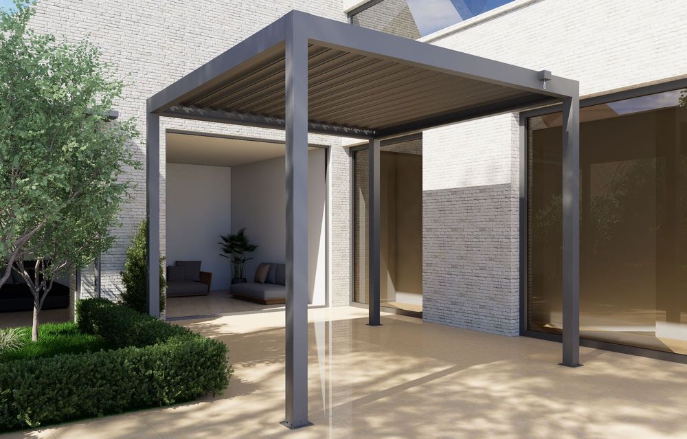 Стоманена биоклиматична пергола ПАЛЕРМО 3х3 м, 9 кв м