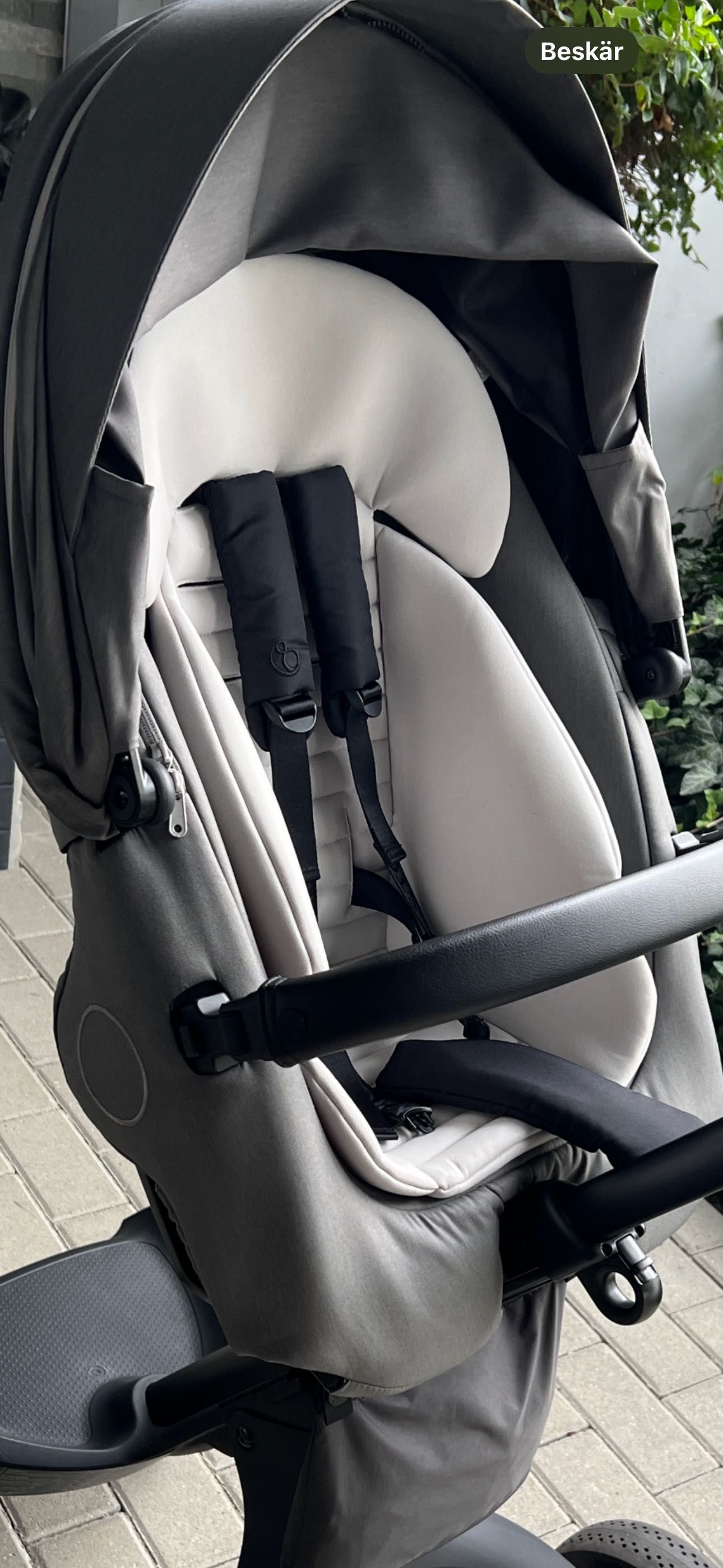 Buretel sport de protectie gri, Stokke xplory X, Limited edition.