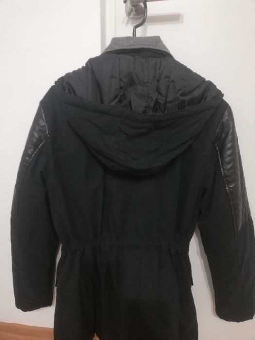 Geaca Canadiană cu aplicaţii tip piele, Rainbow Bonprix, marime 40