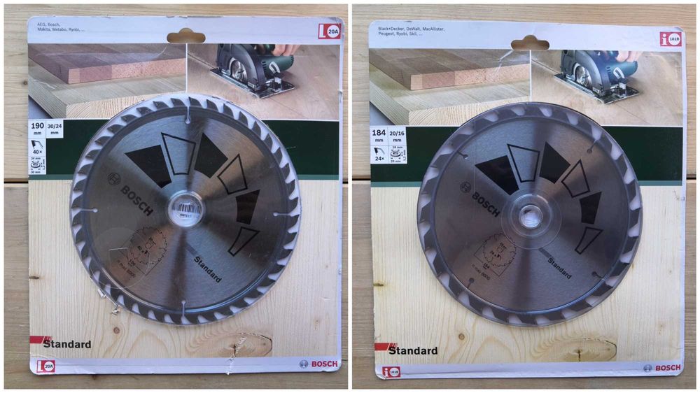 Disc panza fierastrau circular Bosch 184mm - 235mm, taiere lemn