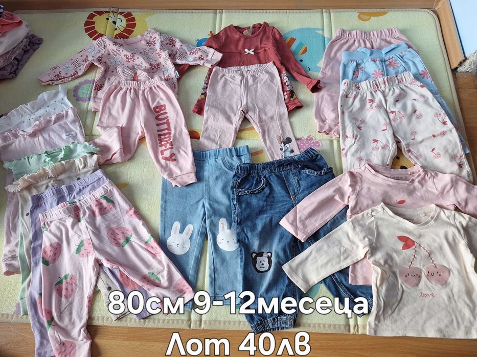 Запазени бебешки дрехи на символични цени от 0 до 18 месеца