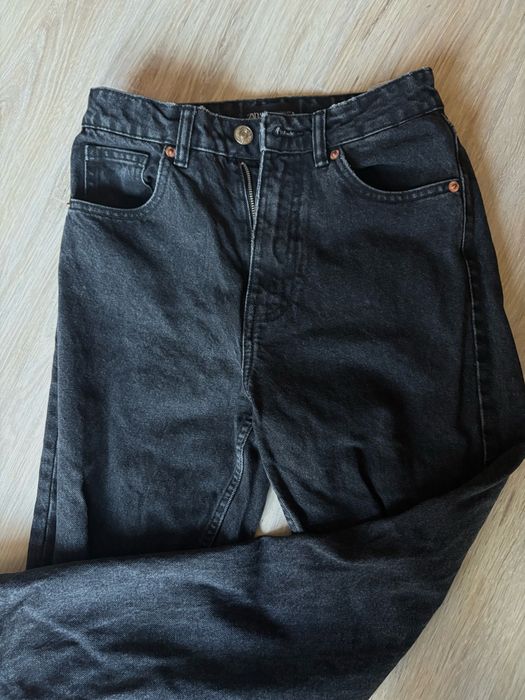 Тъмно сиви дамски дънки