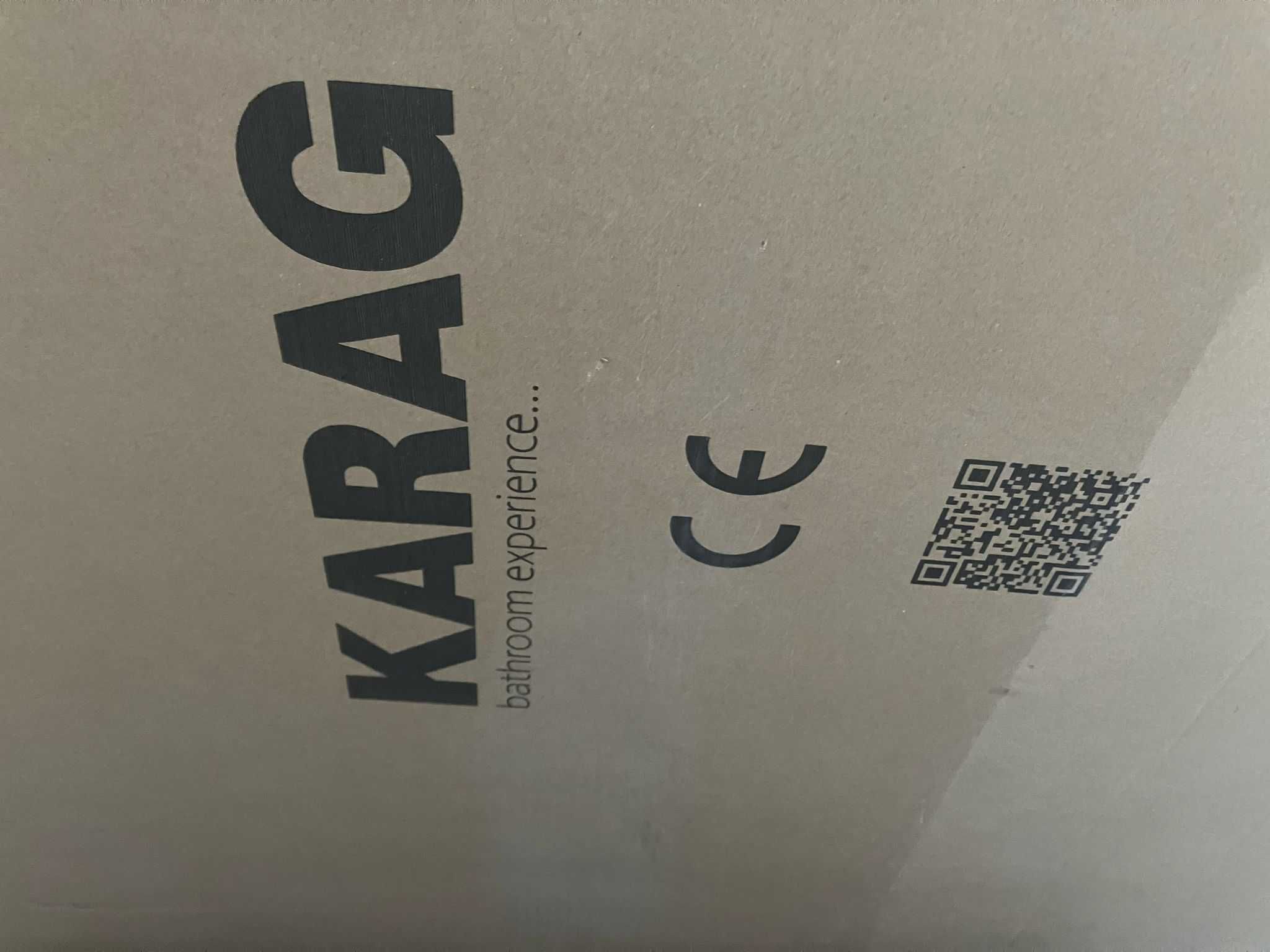 Параван за баня Karag Walkin 1 Nero, nano skin, В 200см, Ш 120см