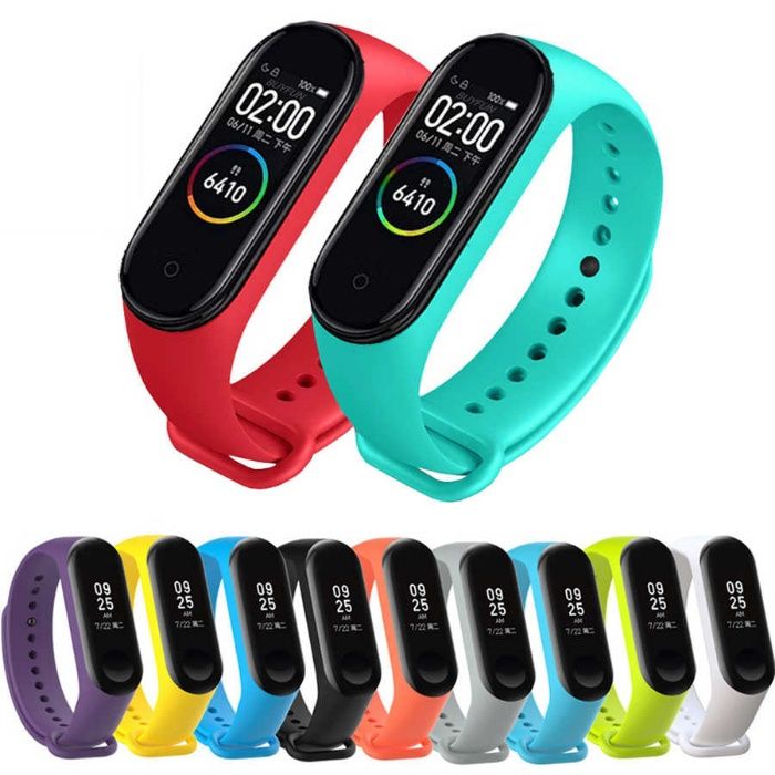 Set 3 culori Curea Bratara Silicon Fitness Xiaomi Mi Band 3 Mi Band 4