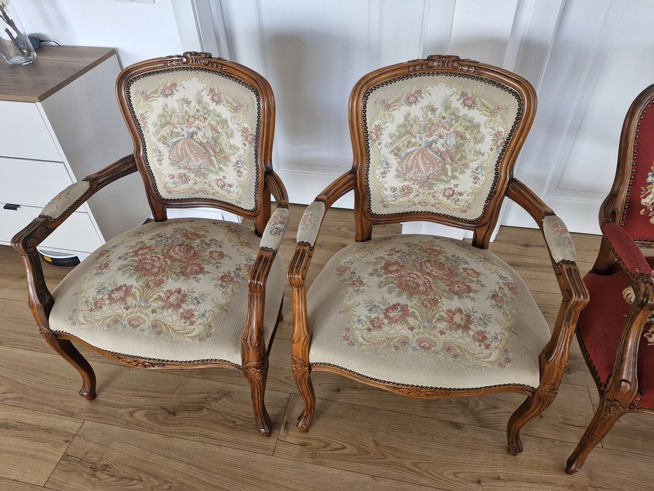 Scaune tapiserie tip goblen