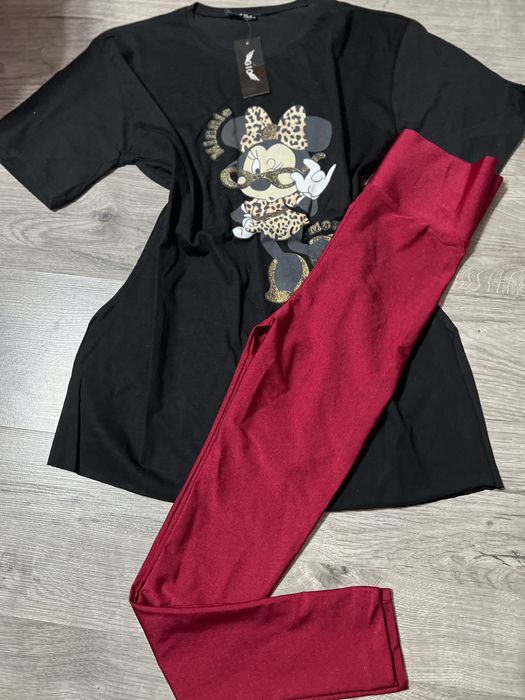 Tricou cu colant minnie mouse