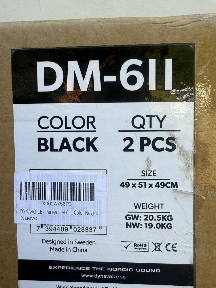 Boxe Raft Dynavoice Definition DM-6 II Sigilate N