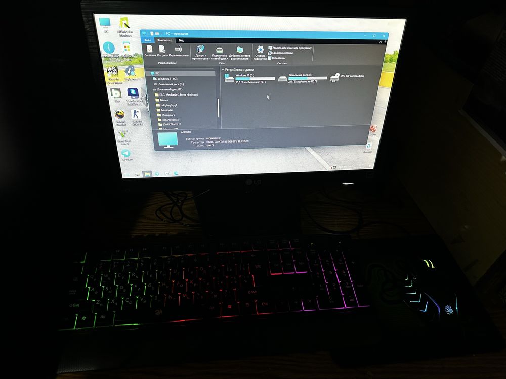 kompyuter sotiladi, i5 2400 ozu 8 GB