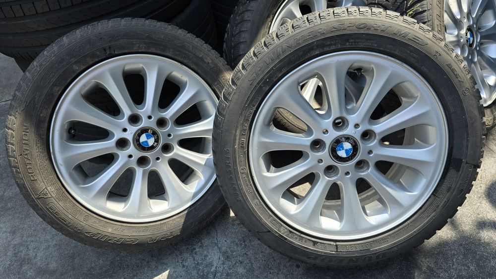 4 roți BMW seria 1 cu anvelope iarnă 16 țoli