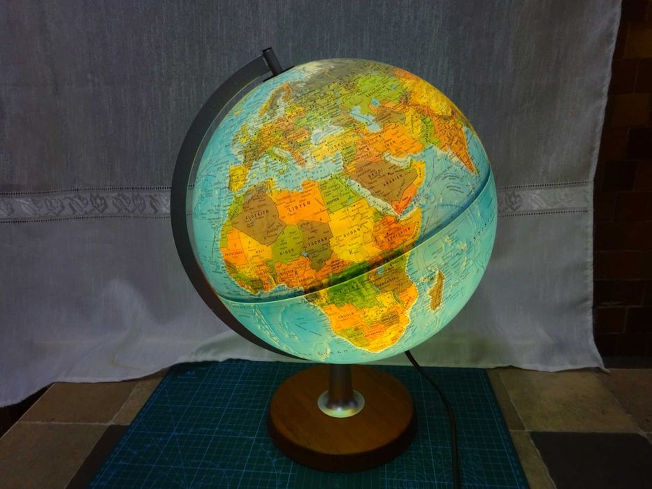 Glob pamantesc iluminat vintage ScanGlobe Type X