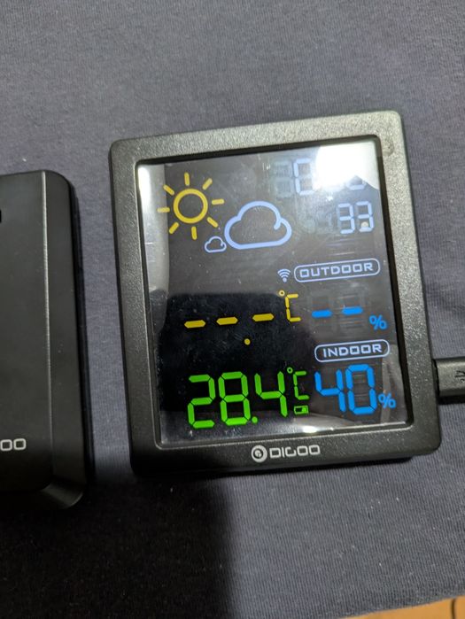 Decorațiune led Coffe 65 lei și Statie meteo wireless 70 lei