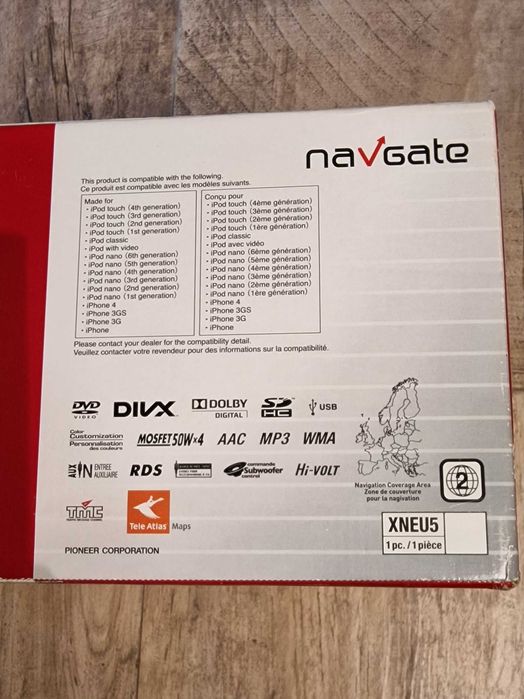 Unitate DIN2 PIONEER navigatie, CD player, radio, Bluetooth, USB, SD